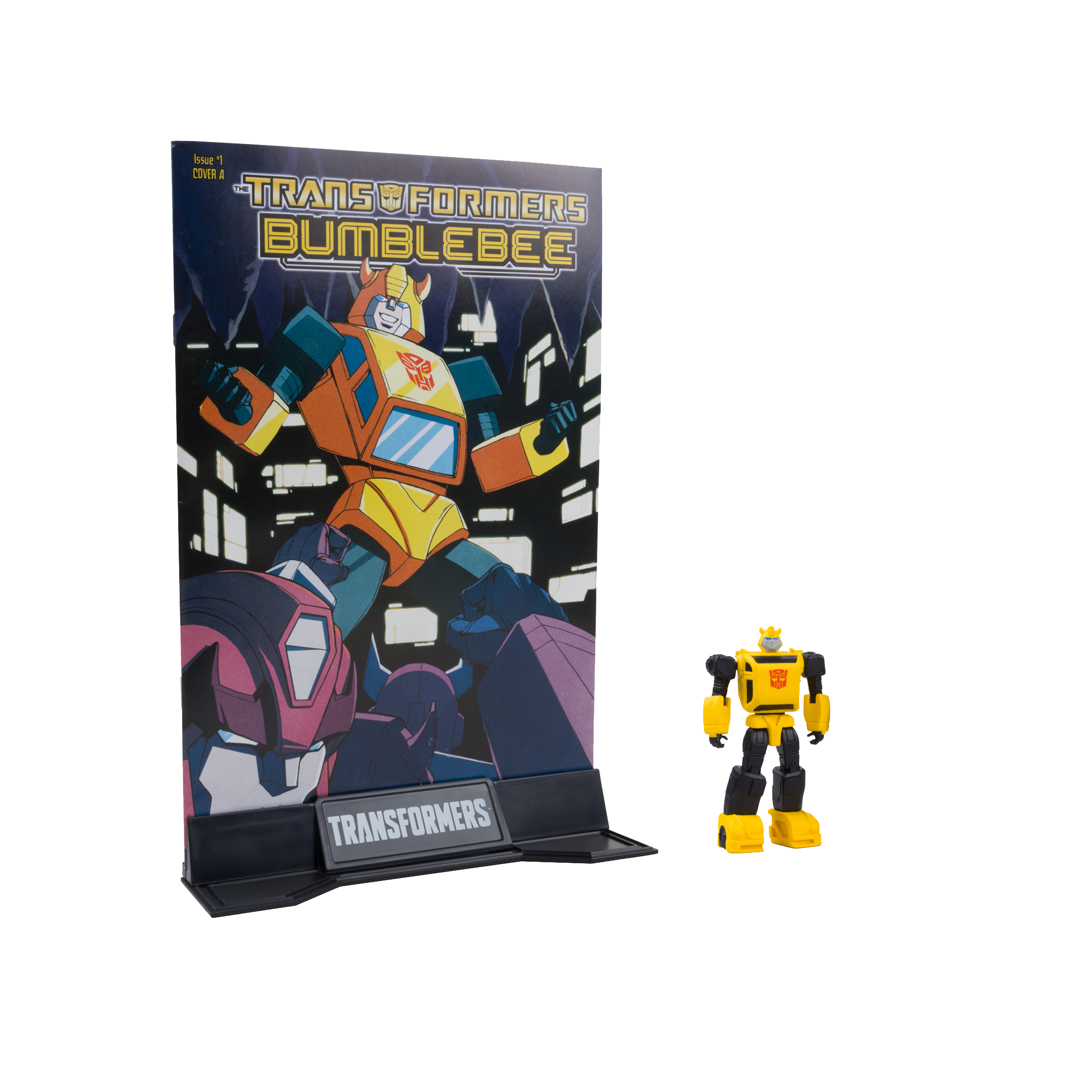 Transformers Page Punchers 2pk Bumblebee and Wheeljack 3in Action Figures with 2 Comics McFarlane Toys