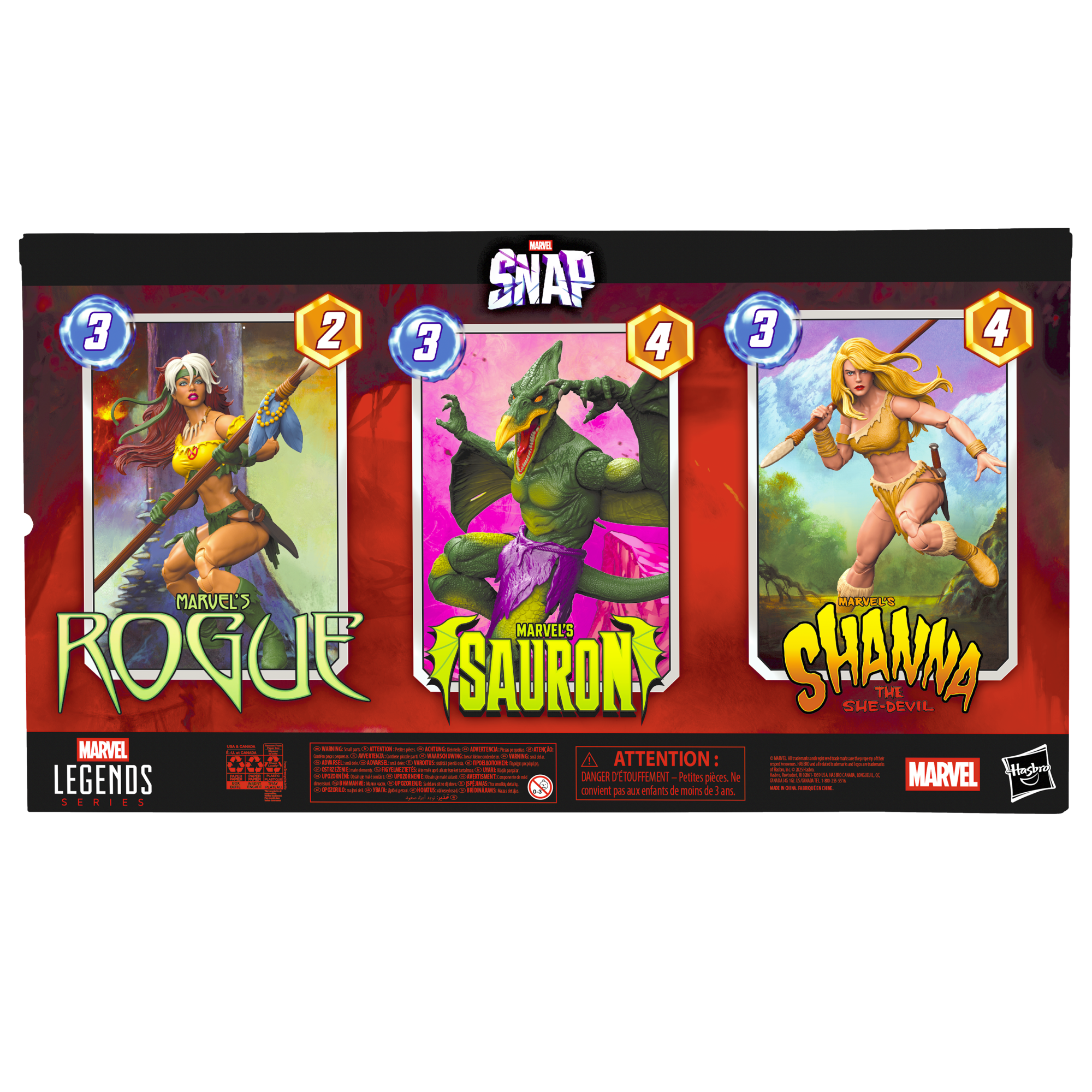 Marvel Legends Series Gamerverse Marvel SNAP Savage Land 3-Pack