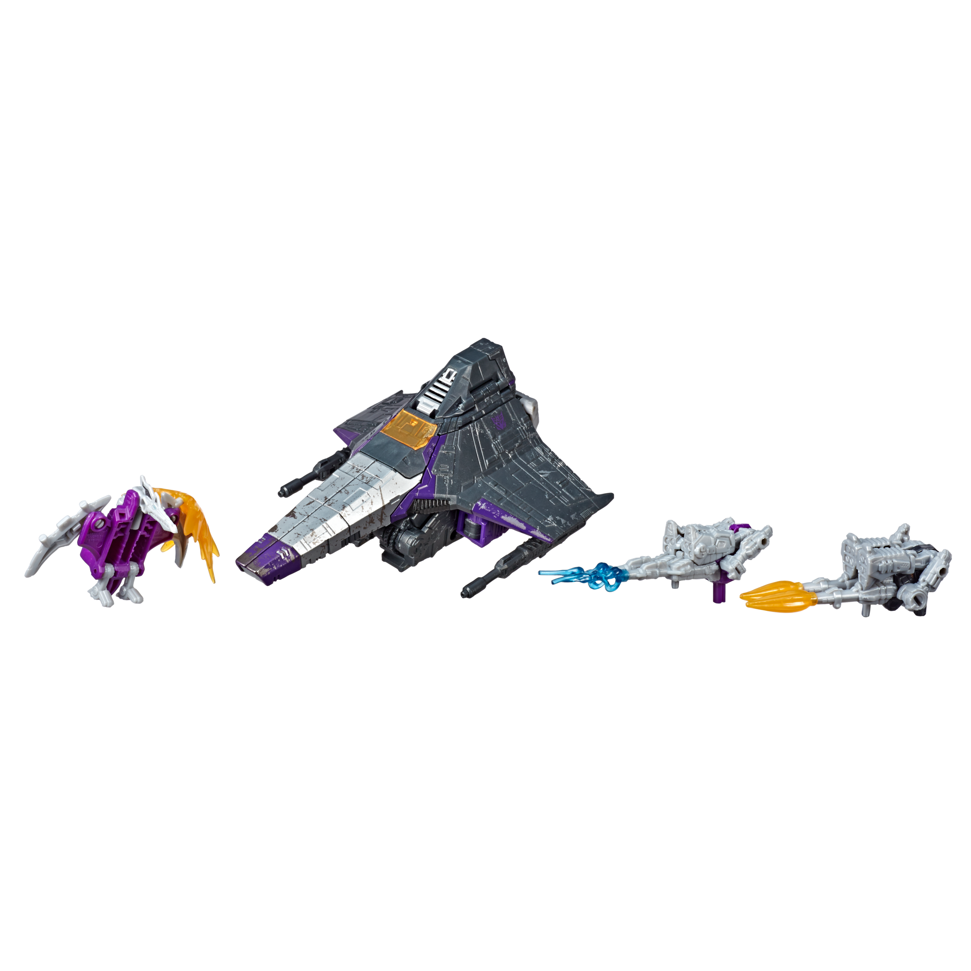 Transformers Toys Generations War for Cybertron Voyager WFC-S27 Decepticon Phantomstrike Squadron 4-Pack - Final Strike Figure Series: Part 2