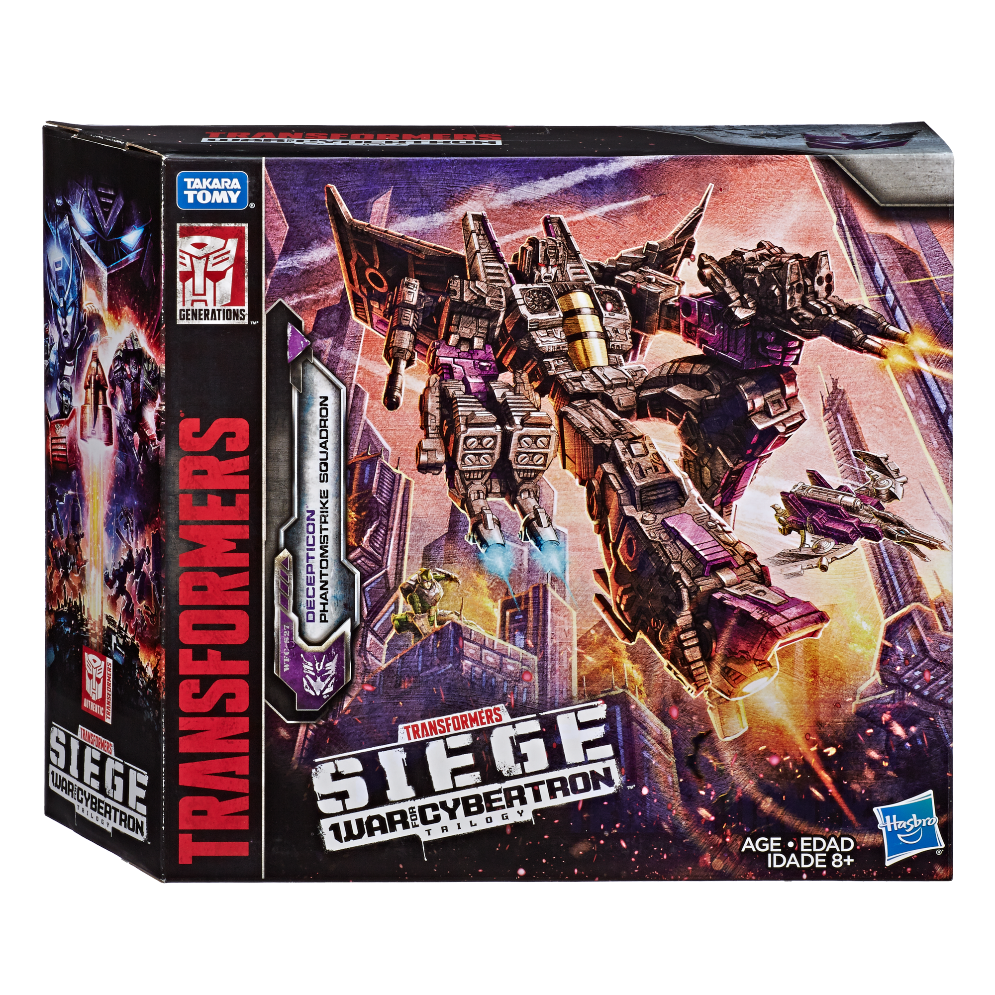 Transformers Toys Generations War for Cybertron Voyager WFC-S27 Decepticon Phantomstrike Squadron 4-Pack - Final Strike Figure Series: Part 2