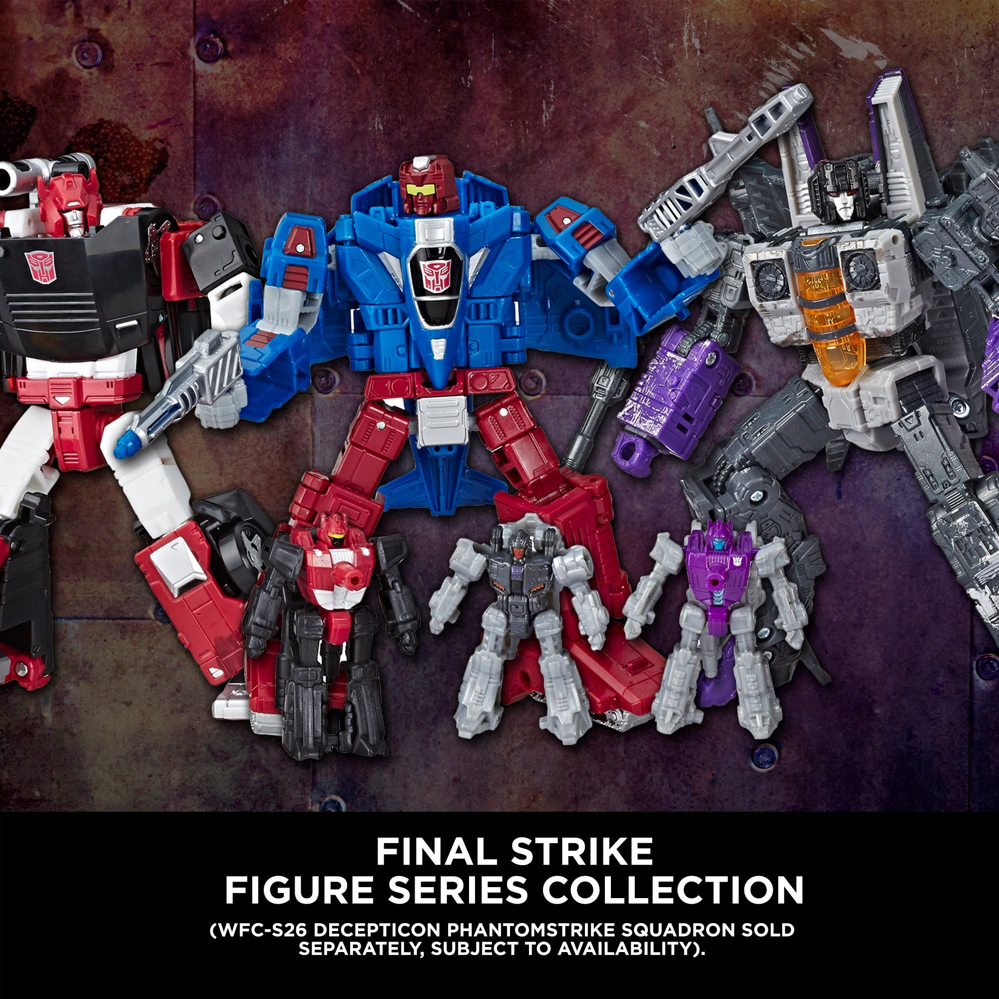 Transformers Toys Generations War for Cybertron Voyager WFC-S27 Decepticon Phantomstrike Squadron 4-Pack - Final Strike Figure Series: Part 2