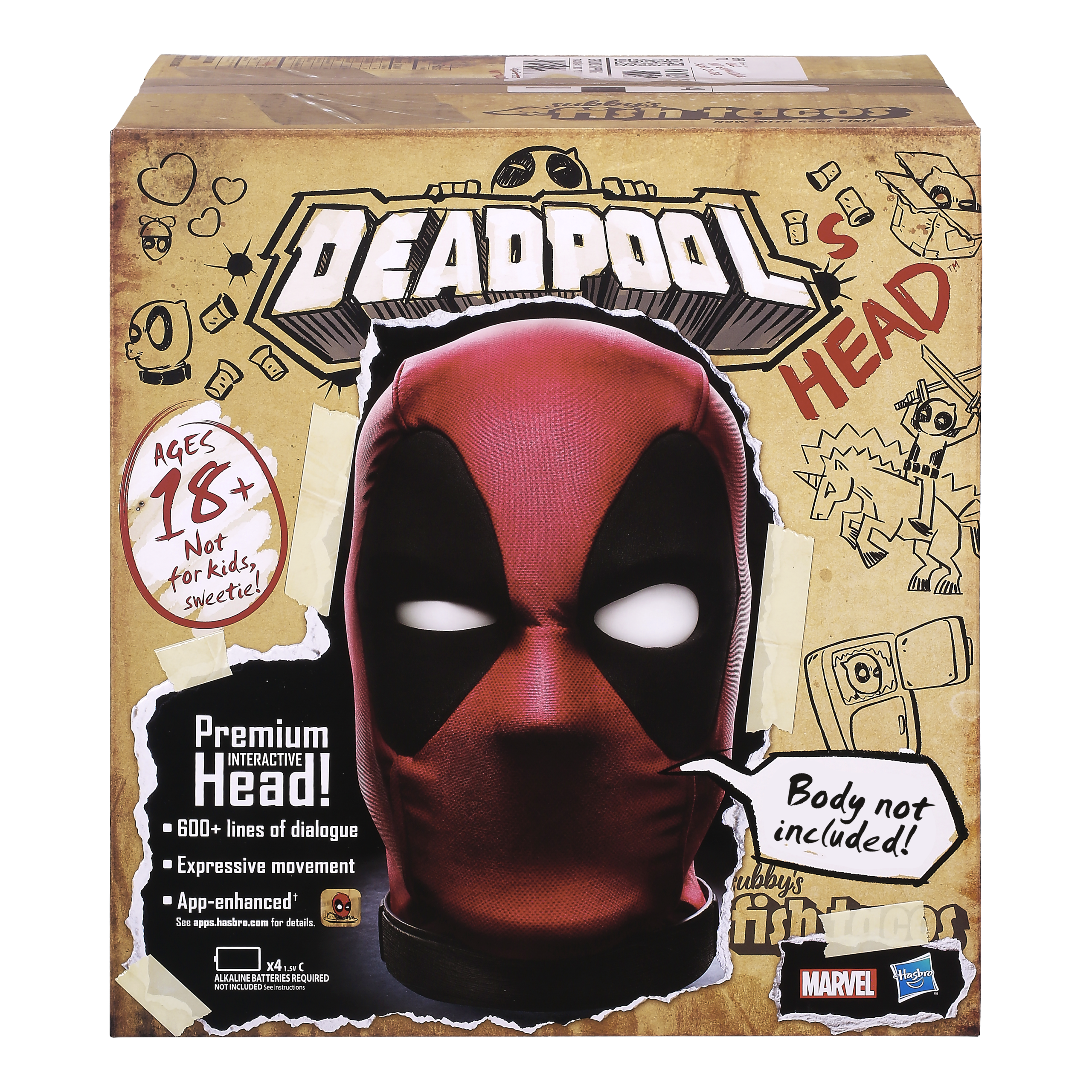 Marvel Legends Series Deadpool's Head Premium Interactive Head