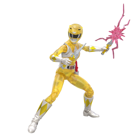 Power Rangers Lightning Collection Mighty Morphin Metallic Yellow Ranger (Hasbro Pulse Exclusive)