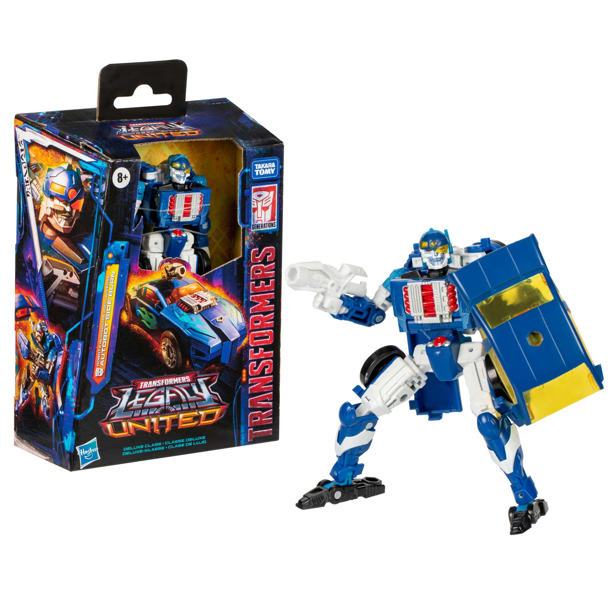 Transformers Legacy United Deluxe Class Robots in Disguise 2001 Universe Autobot Side Burn