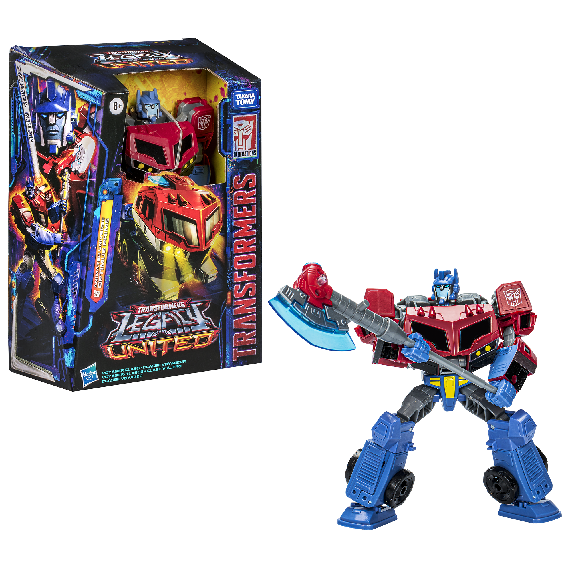 Transformers Legacy United Voyager Class Animated Universe Optimus Prime Figure