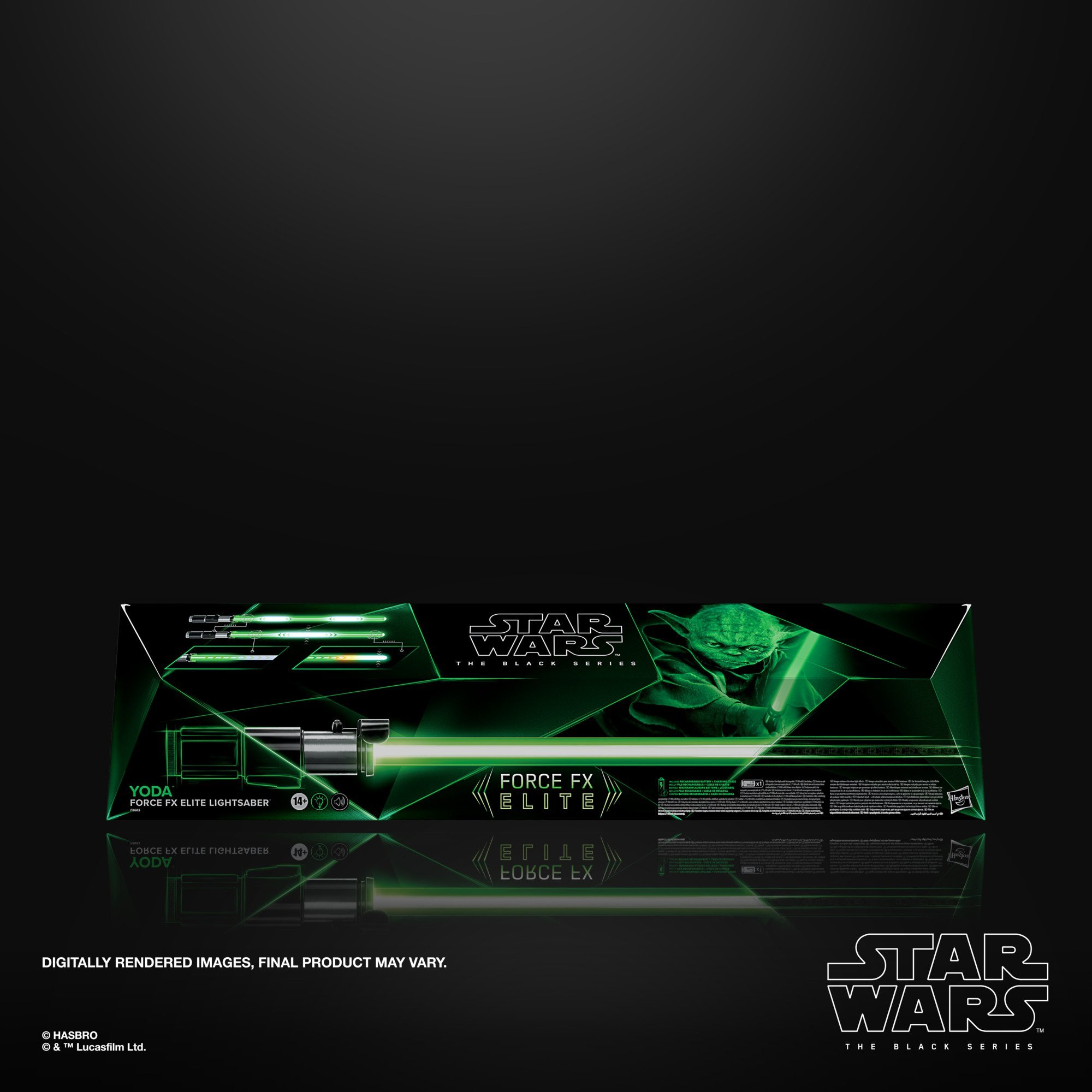 STAR WARS The Black Series Yoda Force FX Elite Lightsaber