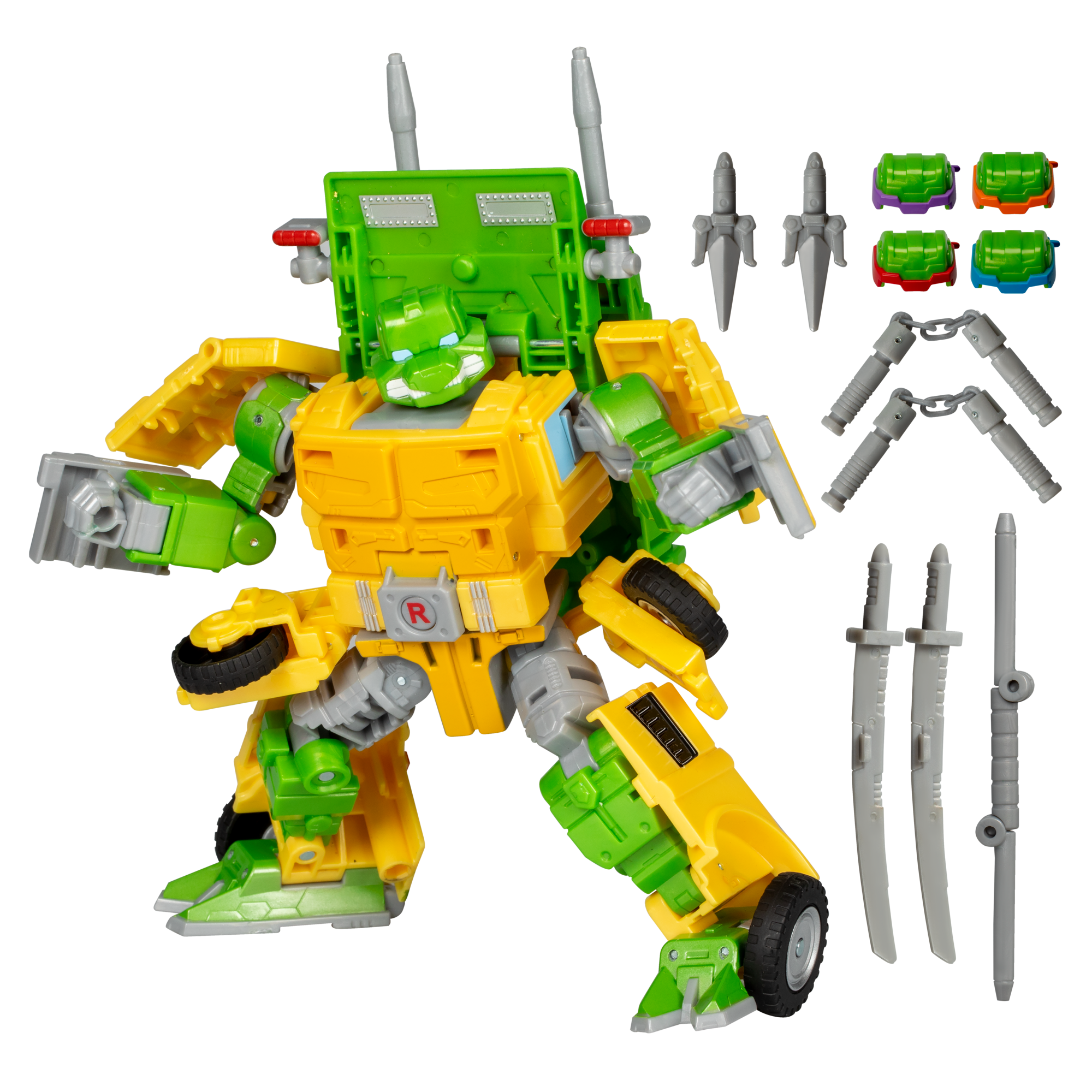 Transformers Collaborative Teenage Mutant Ninja Turtles x Transformers Party Wallop Figure
