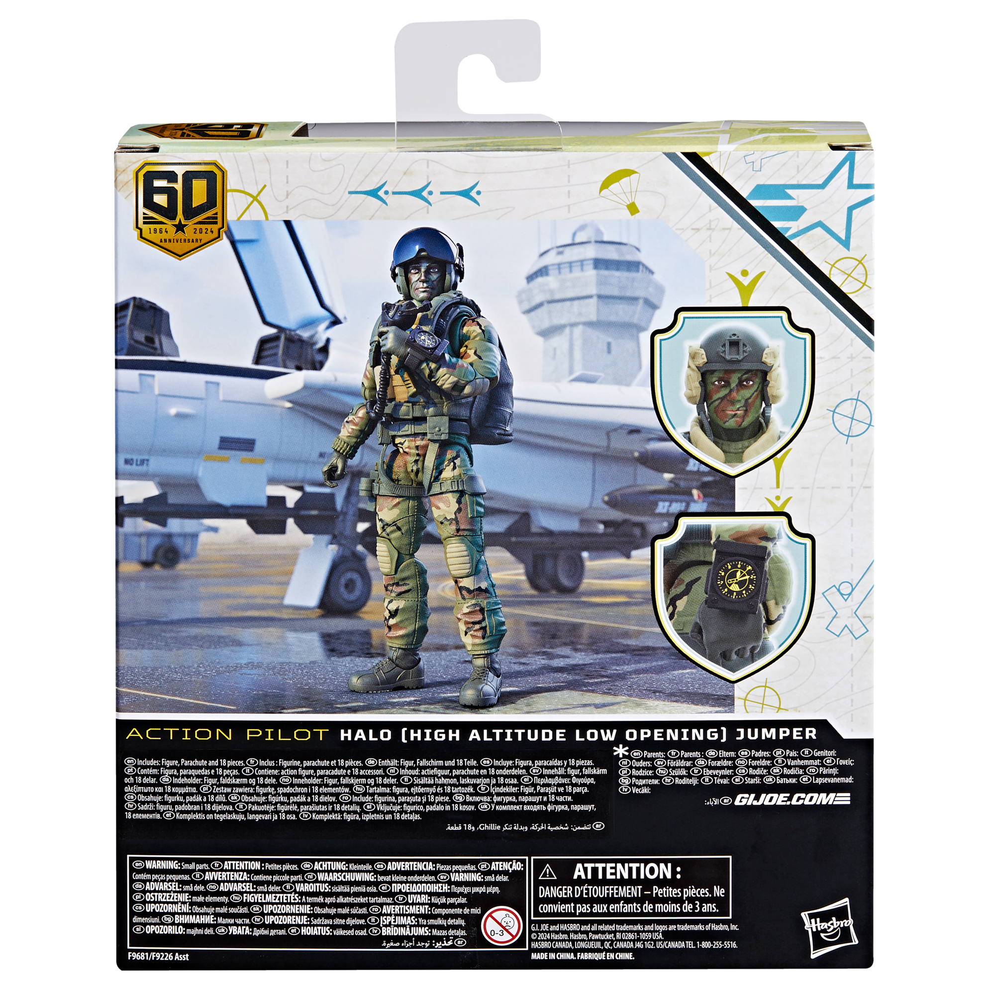 G.I. Joe Classified Series 60th Anniversary Action Pilot - HALO (High Altitude Low Opening) Jumper Figure
