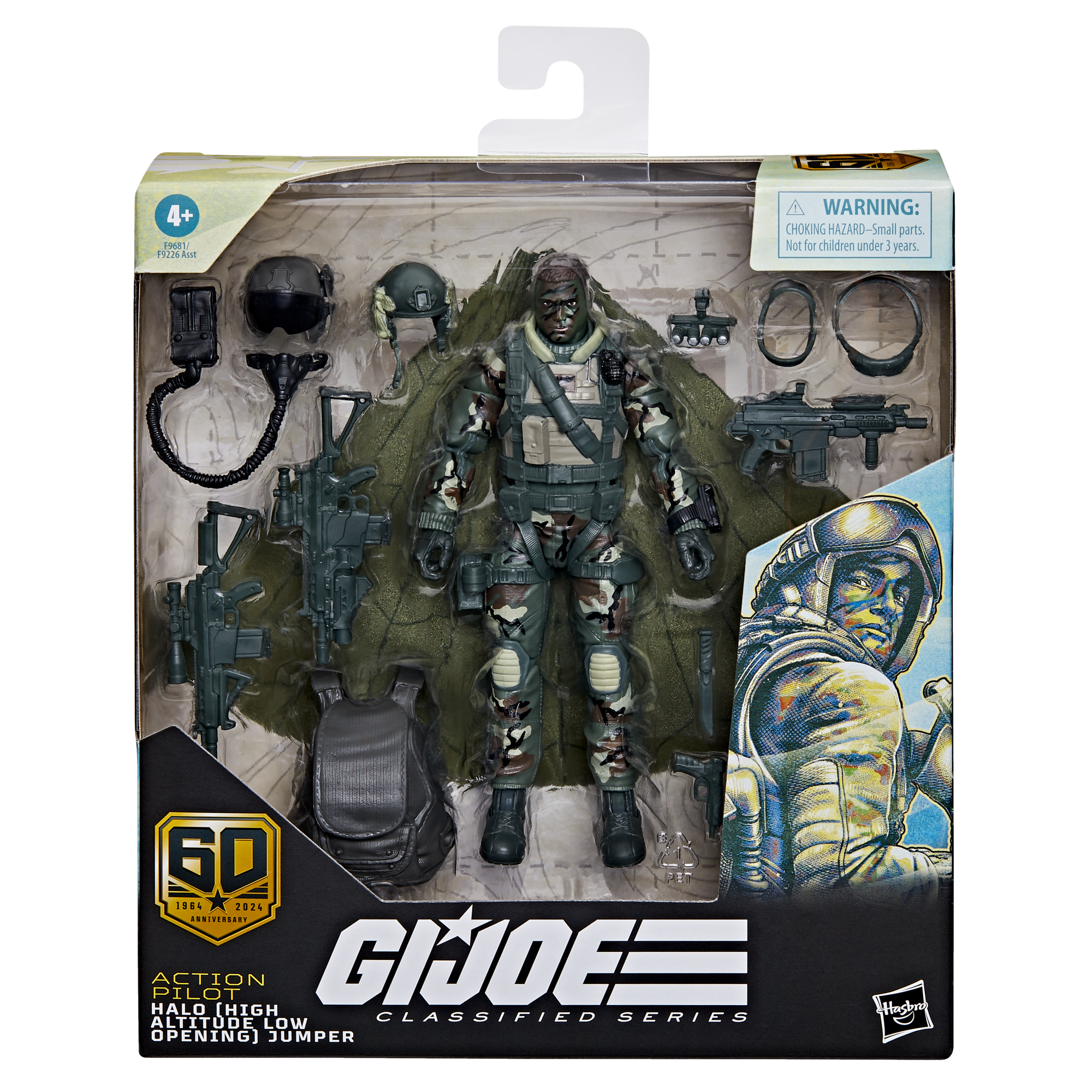 G.I. Joe Classified Series 60th Anniversary Action Pilot - HALO (High Altitude Low Opening) Jumper Figure