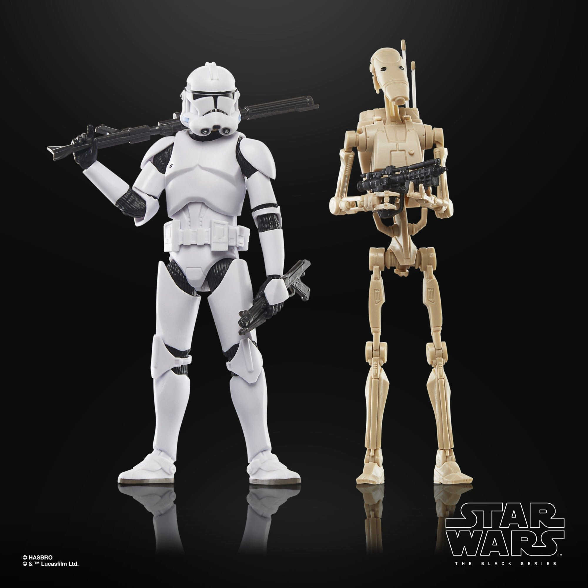 STAR WARS The Black Series Clone Trooper & Battle Droid