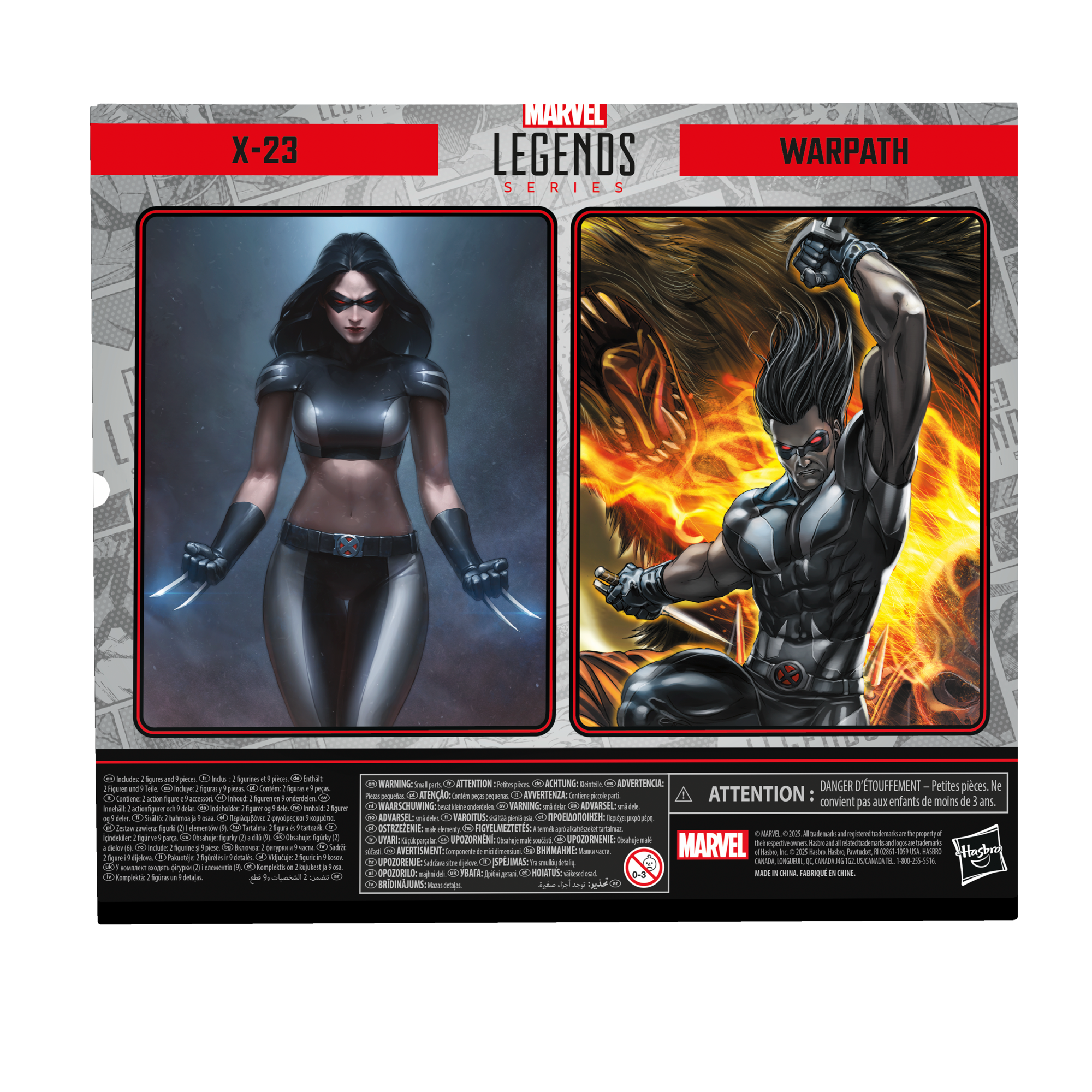 Marvel Legends Series X-Force X-23 & Warpath