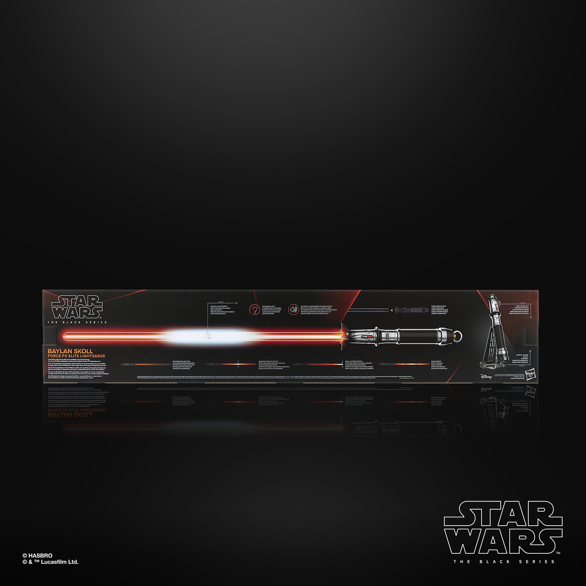 STAR WARS The Black Series Force FX Elite Baylan Skoll Lightsaber