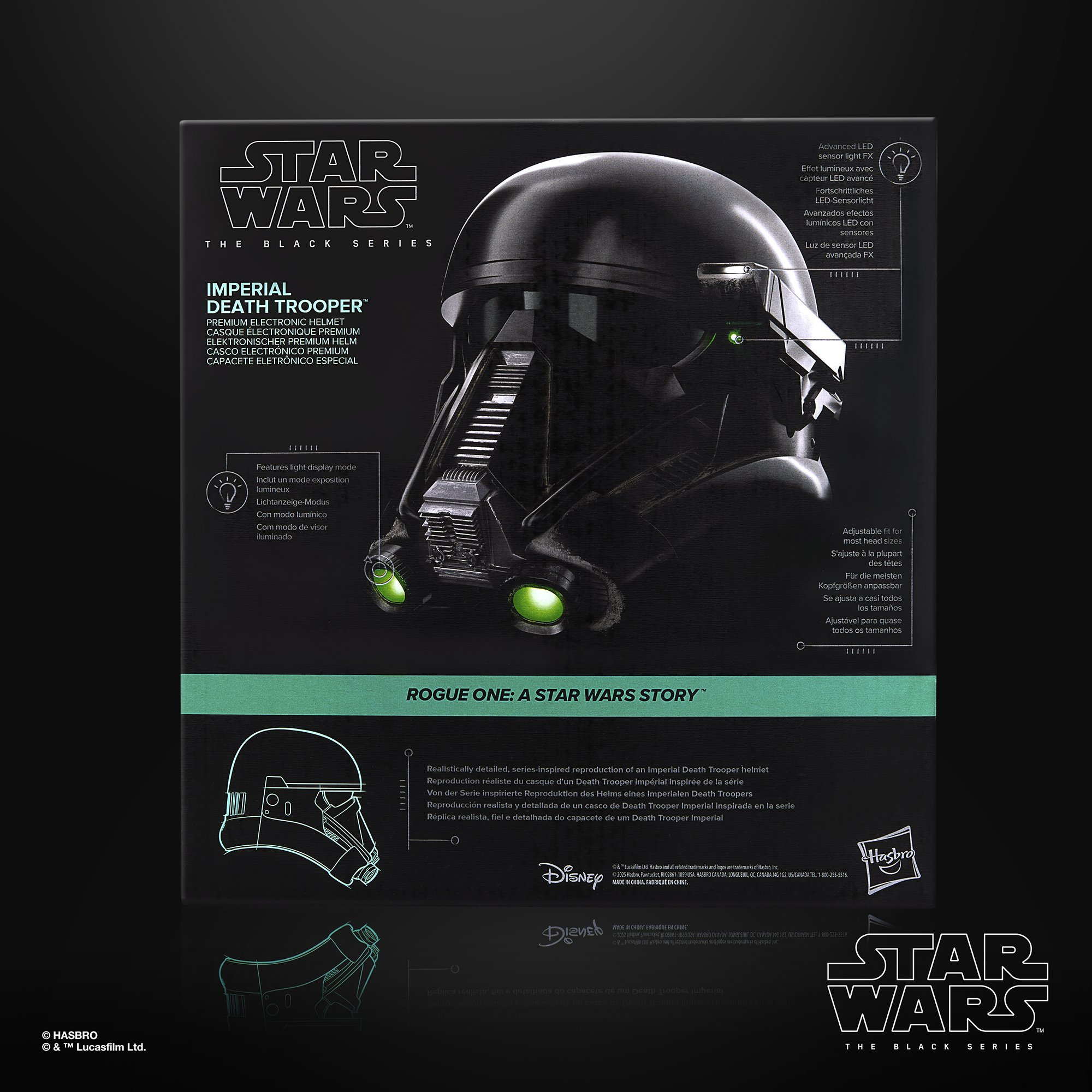 STAR WARS The Black Series Imperial Death Trooper Electronic Helmet