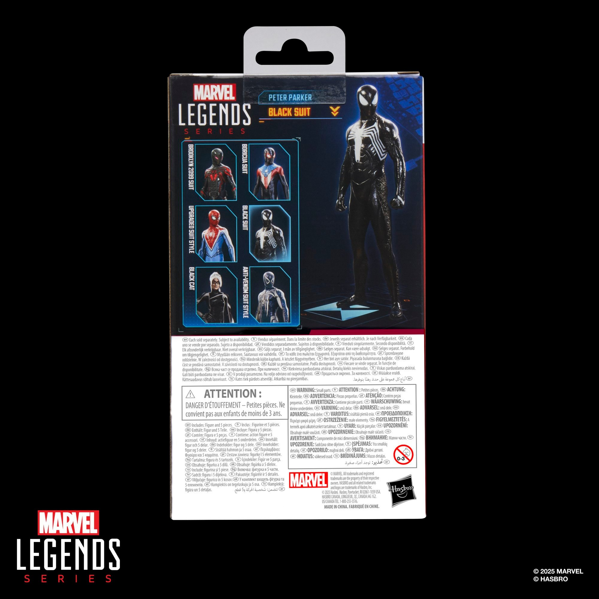 Marvel Legends Series Gamerverse Peter Parker Black Suit