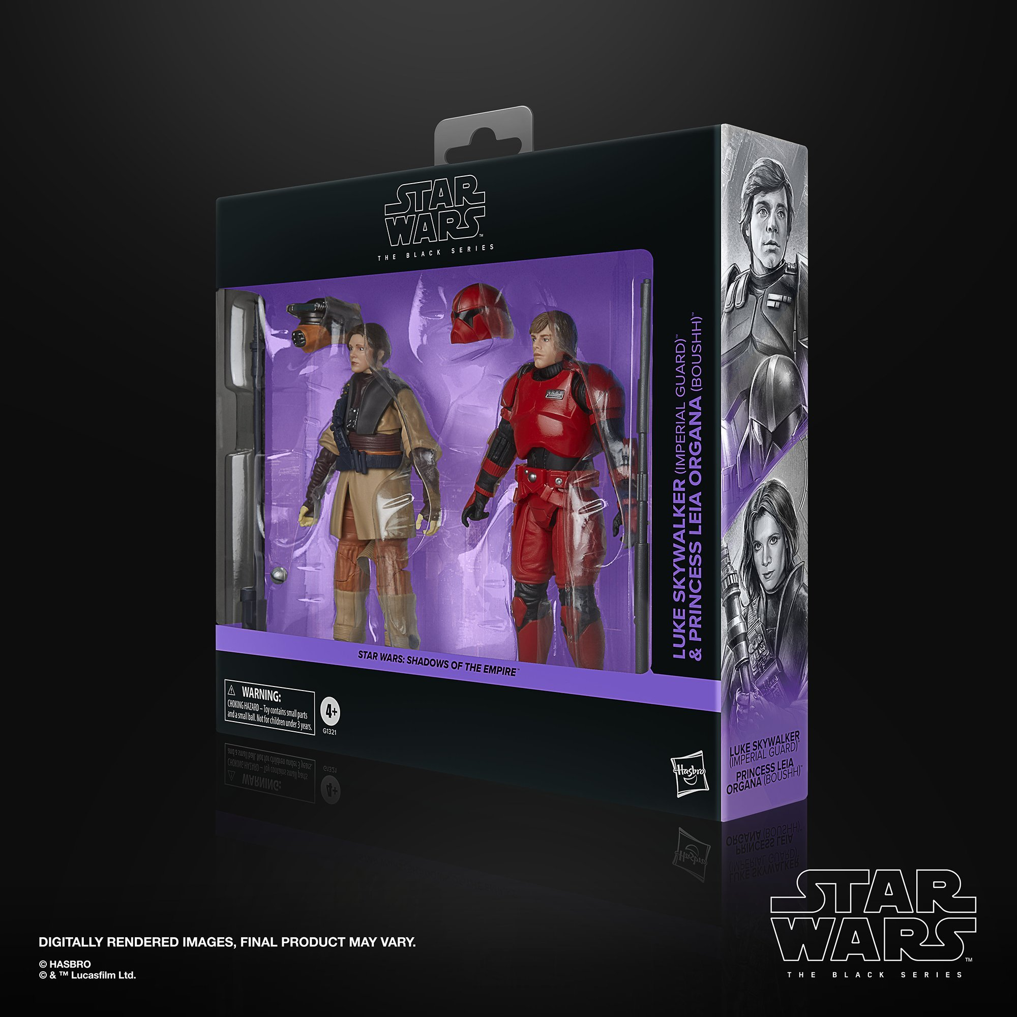 STAR WARS The Black Series Luke Skywalker (Imperial Guard) & Princess Leia Organa (Boushh)