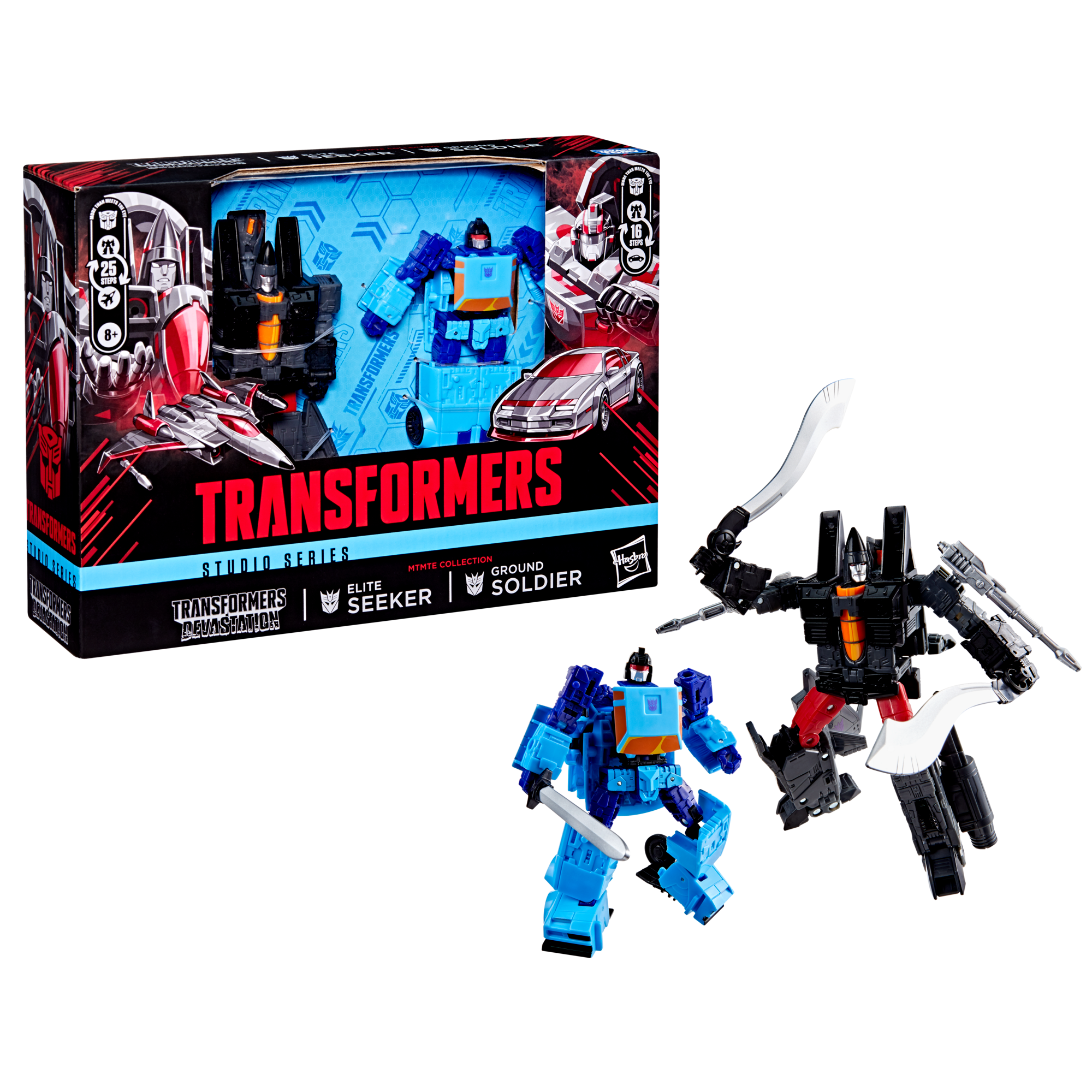 Transformers Studio Series MTMTE Collection Deluxe Class Transformers: Devastation Ground Soldier and Elite Seeker