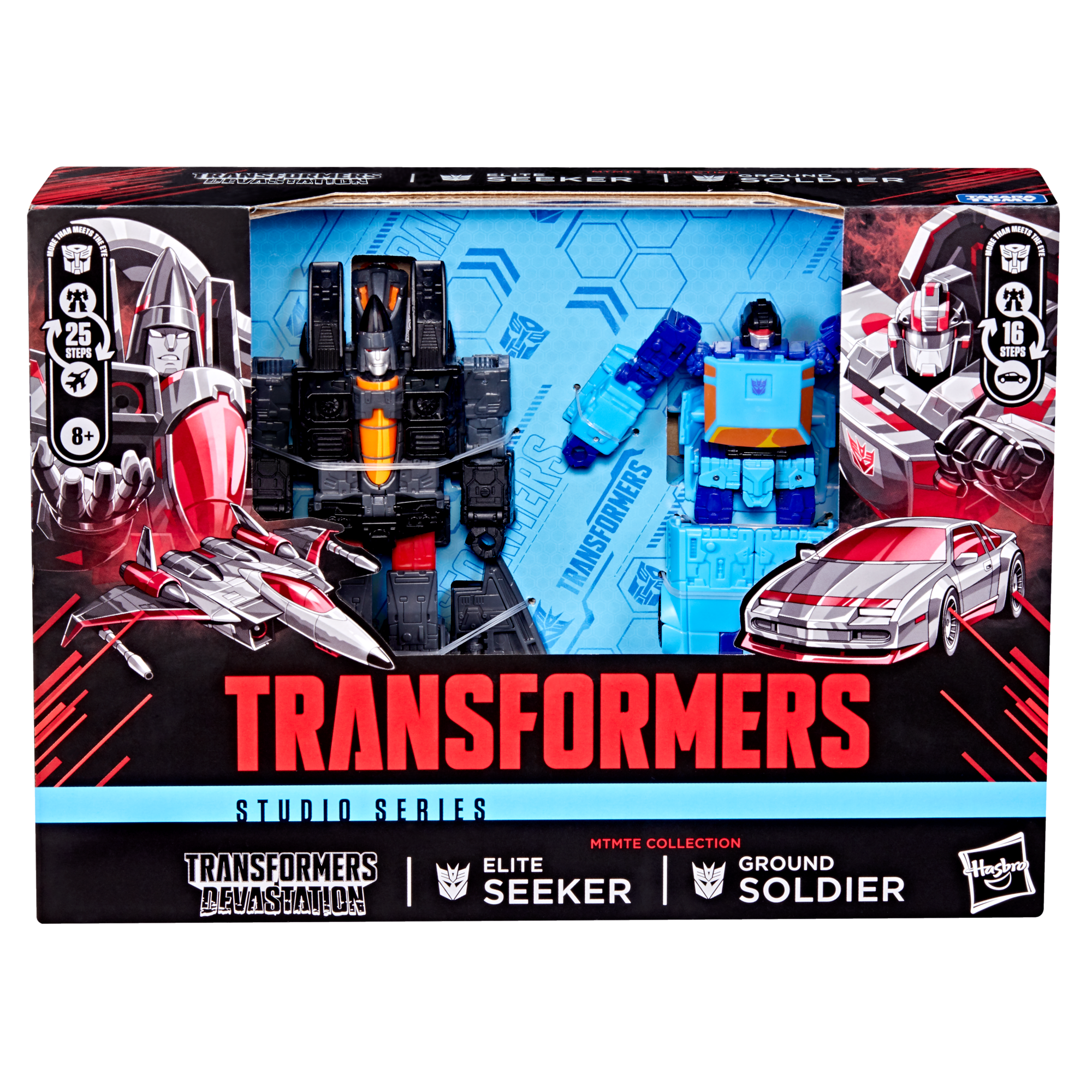 Transformers Studio Series MTMTE Collection Deluxe Class Transformers: Devastation Ground Soldier and Elite Seeker