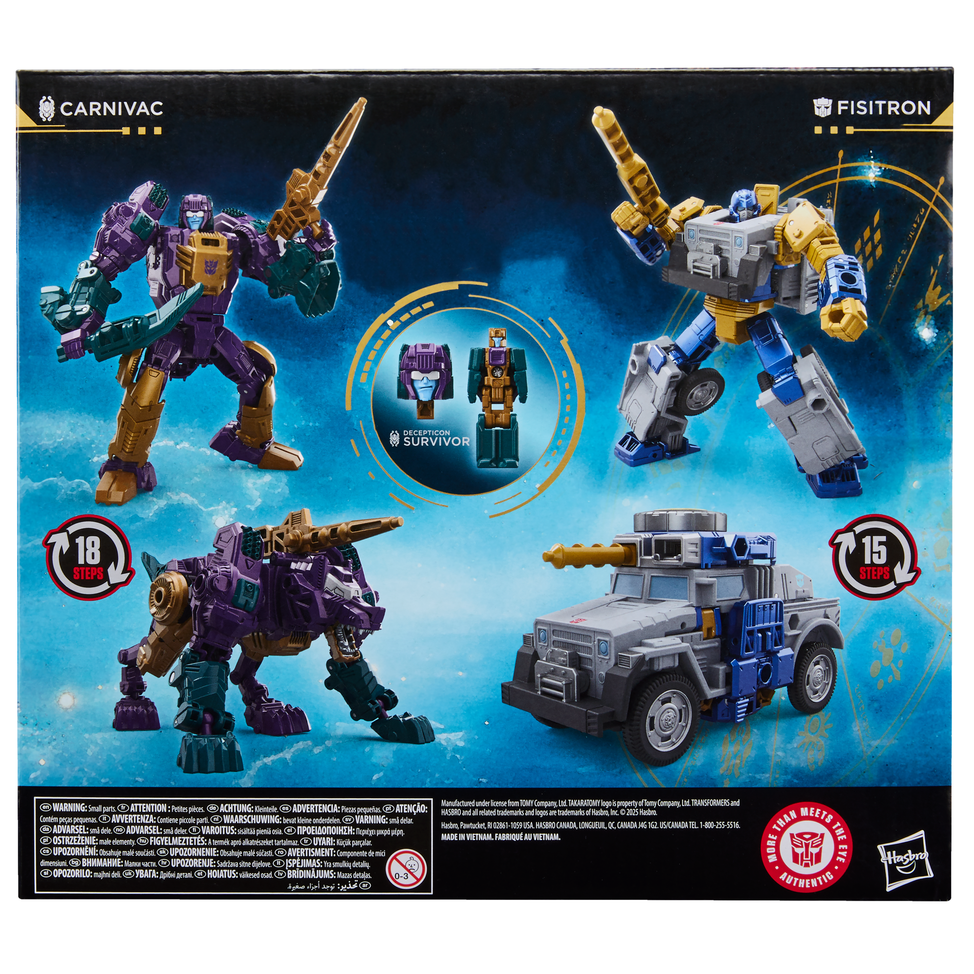 Transformers Age of the Primes Wreck ‘n Doom Collection Fisitron and Carnivac Action Figure 2-Pack