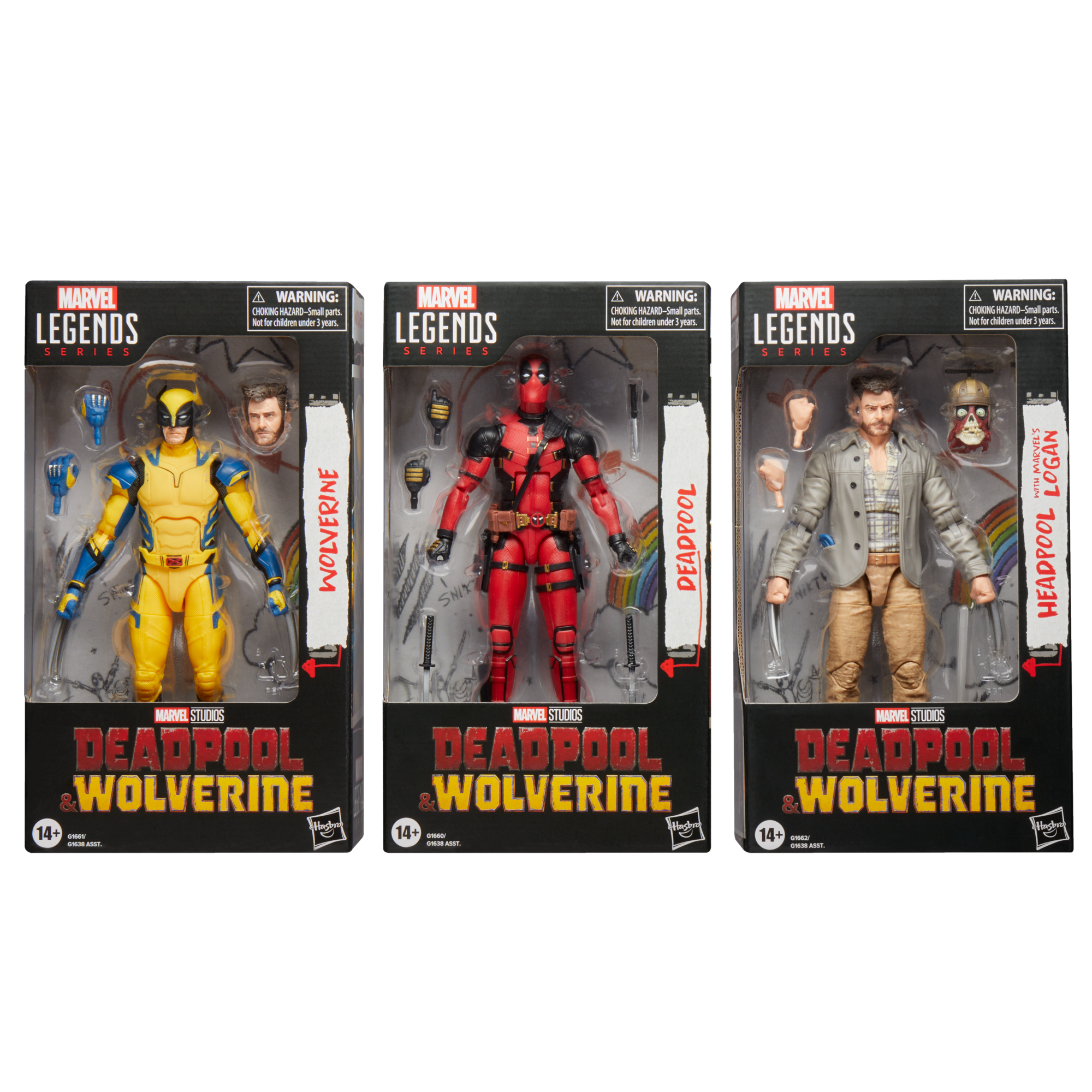 Marvel Legends Series Headpool with Marvel’s Logan Action Figure