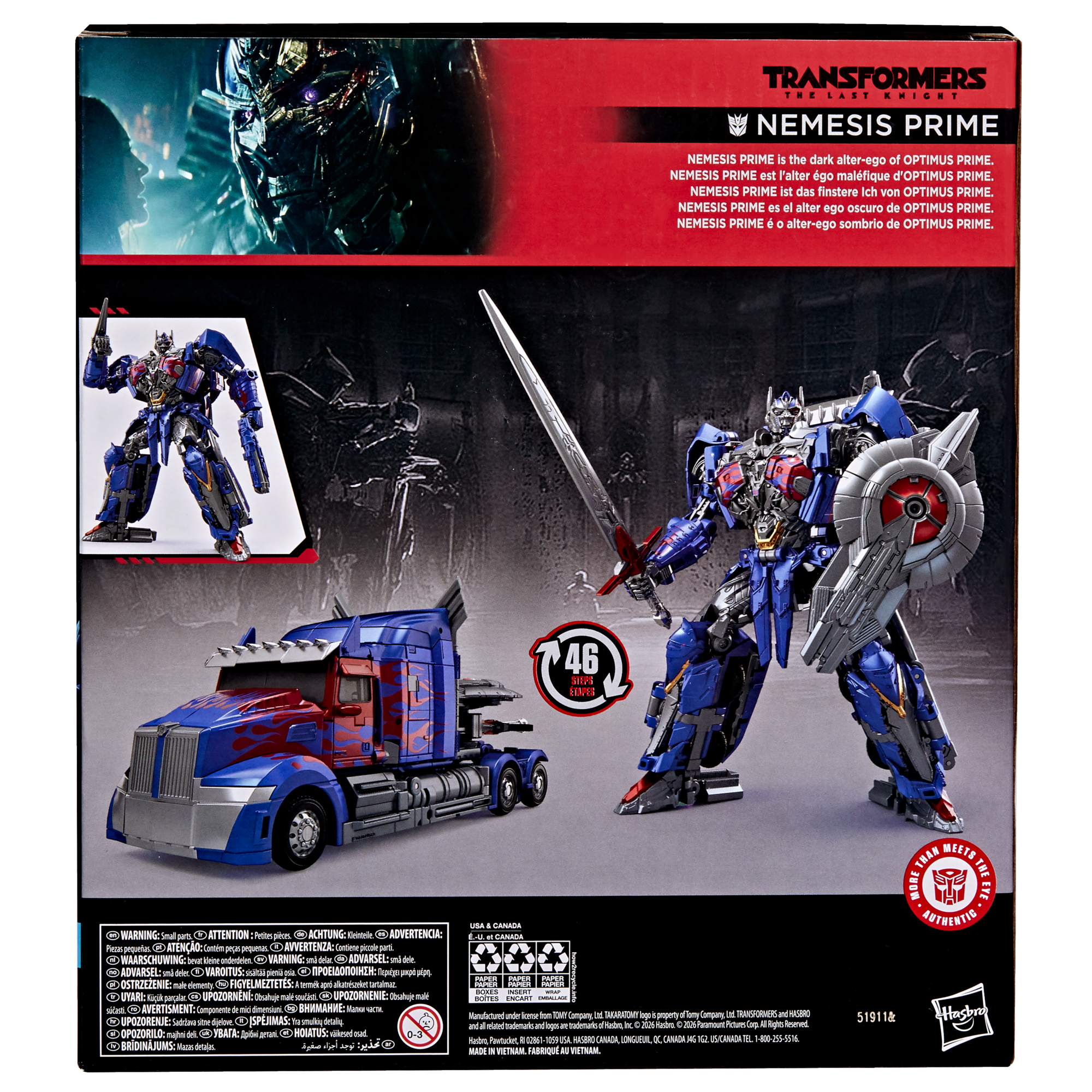 Transformers Studio Series Transformers: The Last Knight Leader Class Nemesis Prime
