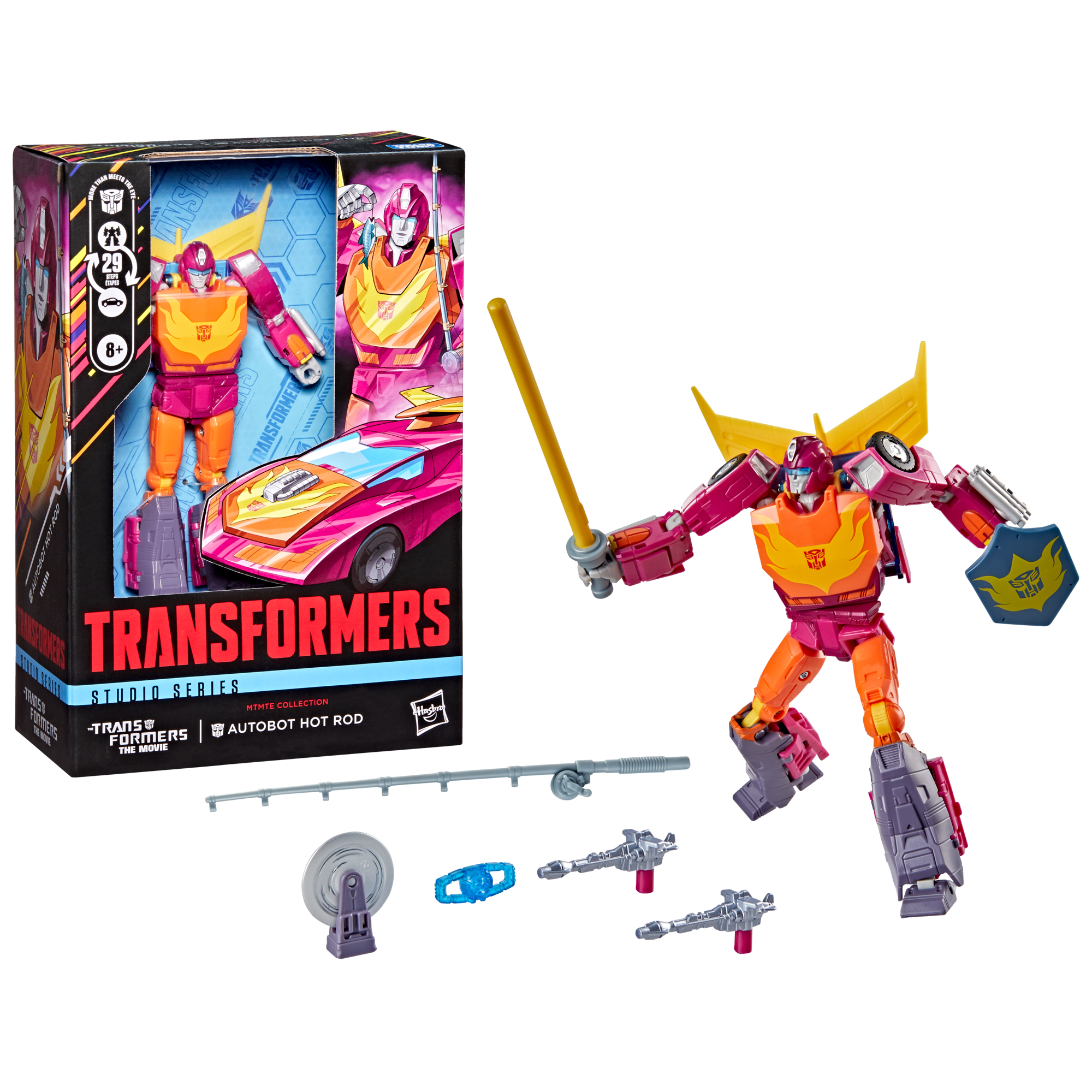 Transformers Studio Series MTMTE Collection The Transformers: The Movie Voyager Class Autobot Hot Rod