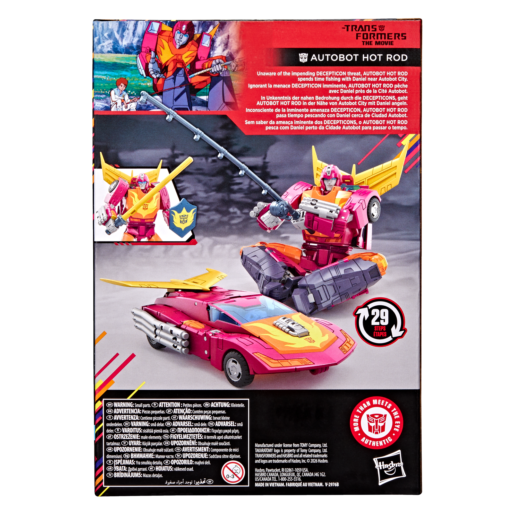 Transformers Studio Series MTMTE Collection The Transformers: The Movie Voyager Class Autobot Hot Rod
