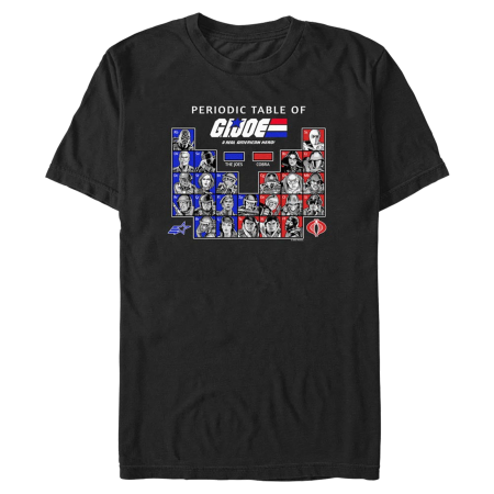 G.I. Joe Simplified Periodic Joes Men's T-Shirt